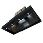 FORNO Ambassador Valente 48" 304 CFM Wall Mount Range Hood with 3 Speeds, LED Light in Fingerprint Resistant Black, Antique Brass and Copper Rivet Trim, FRHWM5099-48CPBLK