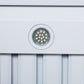 FORNO Ambassador Valente 48" 304 CFM Wall Mount Range Hood with 3 Speeds, LED Light in Fingerprint Resistant White, Antique Brass and Copper Rivet Trim, FRHWM5099-48CPWHT