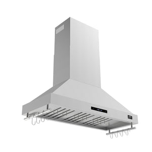 FORNO Venezia 48" 900 CFM Wall Mount Ducted Range Hood with Touch Controls and LED Lights in Stainless Steel, FRHWM5503-48