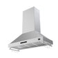 FORNO Venezia 48" 900 CFM Wall Mount Ducted Range Hood with Touch Controls and LED Lights in Stainless Steel, FRHWM5503-48