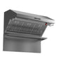 FORNO Savona 48" 1,200 CFM Wall Mount Range Hood with Back Splash and Baffle Filters, FRHWM5029-48