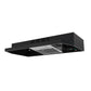 FORNO Cappa 30" 200 CFM Compact Under Cabinet Convertible Range Hood in Black, FRHUC5200-30BLK