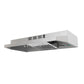 FORNO Cappa 30" 200 CFM Compact Under Cabinet Convertible Range Hood in Stainless Steel, FRHUC5200-30
