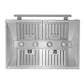 FORNO Aria 36" 1200 CFM Convertible Wall Mount Range Hood in Stainless Steel, FRHWM5095-36