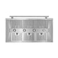 FORNO Aria 48" 1200 CFM Convertible Wall Mount Range Hood in Stainless Steel, FRHWM5095-48