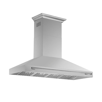 FORNO Aria 60" 1200 CFM Convertible Wall Mount Range Hood in Stainless Steel, FRHWM5095-60