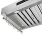 FORNO Venezia 30" 370 CFM Wall Mount Ducted Range Hood with Touch Controls and LED Lights in Stainless Steel, FRHWM5503-30