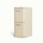 Caraway 45L 2-Drawer Recycling Bin in Cream