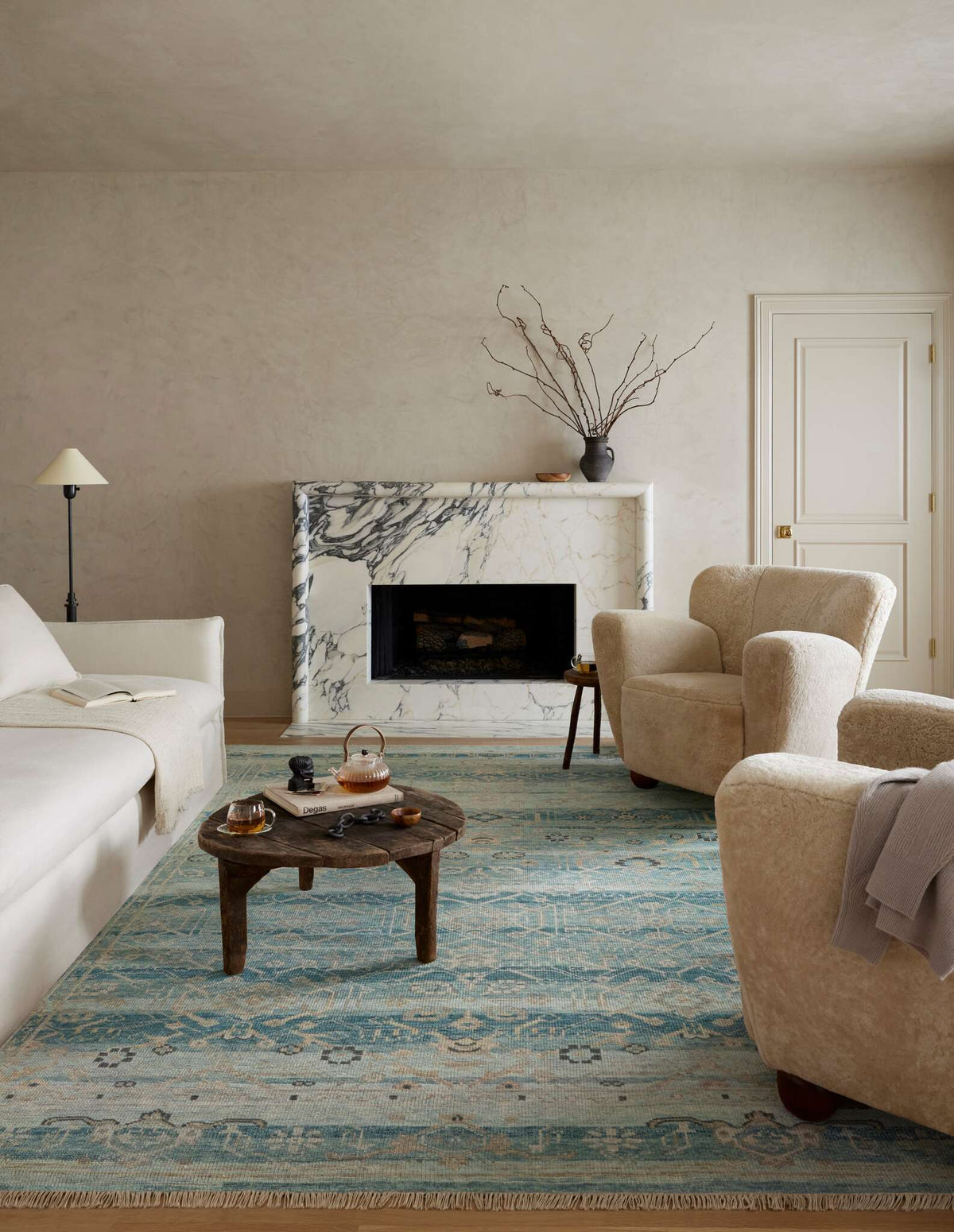 Loloi Dominic DOM-04 Sky / Natural area rug - image 2