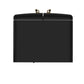 FORNO Espresso Luigi 33" 18 cu. ft. French Door Refrigerator in Black with Antique Brass Handles, FFFFD1791-33BLK