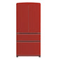 FORNO Espresso Luigi 33" 18 cu. ft. French Door Refrigerator in Red, FFFFD1791-33RED