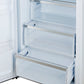 FORNO Maderno 60" 27.2 cu.ft. Convertible Refrigerator and Freezer with Modern Trim Kit in White with Antique Brass Handles, FFFFD1722-60MG-WHT