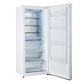 FORNO Maderno 60" 27.2 cu.ft. Convertible Refrigerator and Freezer with Modern Trim Kit in White with Antique Brass Handles, FFFFD1722-60MG-WHT