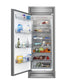 FORNO Maderno 28" 13.6 cu. ft. Left Swing Convertible Refrigerator/ Freezer with Modern Trim Kit, FFFFD1722-32LS
