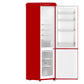 FORNO Storico 22" 9 cu. ft. Retro Refrigerator in Red with Silver Handle, FFFFD1745-22RED