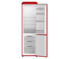 FORNO Storico 22" 9 cu. ft. Retro Refrigerator in Red with Silver Handle, FFFFD1745-22RED