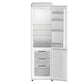 FORNO Storico 22" 9 cu. ft. Retro Refrigerator in White with Copper Accents, FFFFD1745-22WHT
