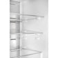 FORNO Custodia 23.4" 10.3 cu. ft. Right Swing Refrigerator with Bottom Freezer in Black with Antique Brass Accents, FFFFD1766-24BLK-RS