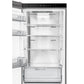 FORNO Custodia 23.4" 10.3 cu. ft. Left Swing Refrigerator with Bottom Freezer and Ice Maker in Stainless Steel, FFFFD1766-24LS
