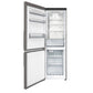 FORNO Custodia 23.4" 10.3 cu. ft. Left Swing Refrigerator with Bottom Freezer and Ice Maker in Stainless Steel, FFFFD1766-24LS