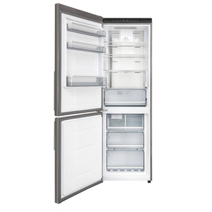 FORNO Custodia 23.4" 10.3 cu. ft. Left Swing Refrigerator with Bottom Freezer and Ice Maker in Stainless Steel, FFFFD1766-24LS