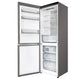 FORNO Custodia 23.4" 10.3 cu. ft. Left Swing Refrigerator with Bottom Freezer and Ice Maker in Stainless Steel, FFFFD1766-24LS