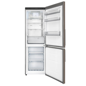 FORNO Custodia 23.4" 10.3 cu. ft. Right Swing Refrigerator with Bottom Freezer in Stainless Steel, FFFFD1766-24RS