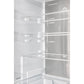 FORNO Custodia 46.8" 20.6 cu. ft. Refrigerator with Bottom Freezer and Ice Maker in White with Antique Brass Accents, FFFFD1766-48WHT