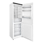 FORNO Custodia 23.4" 10.3 cu. ft. Right Swing Refrigerator with Bottom Freezer in White with Antique Brass Accents, FFFFD1766-24WHT-RS