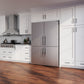 FORNO Custodia 46.8" 20.6 cu. ft. Refrigerator with Bottom Freezer and Ice Maker in Stainless Steel, FFFFD1766-48S