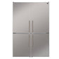 FORNO Custodia 46.8" 20.6 cu. ft. Refrigerator with Bottom Freezer and Ice Maker in Stainless Steel, FFFFD1766-48S
