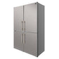 FORNO Custodia 46.8" 20.6 cu. ft. Refrigerator with Bottom Freezer and Ice Maker in Stainless Steel, FFFFD1766-48S
