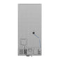 FORNO Espresso Milano 62" 34.4 cu. ft. Side-By-Side Refrigerator with Ice Maker in White with Antique Brass Accents, FFFFD1787-60WHT
