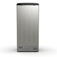 FORNO Espresso Luigi 33" 18 cu. ft. French Door Refrigerator in Black with Antique Brass Handles, FFFFD1791-33BLK