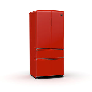 FORNO Espresso Luigi 33" 18 cu. ft. French Door Refrigerator in Red, FFFFD1791-33RED