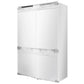 FORNO Rivestito 42" 16.9 cu. ft. Counter Depth Built-In Panel-Ready Refrigerator, Double Bottom Freezer with Ice Maker, FFRBI1794-42