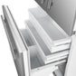 FORNO Rivestito 36" 15.5 cu. ft. Built-In French Door Refrigerator with Automatic Ice Maker and Stainless Steel Panels, FFRBI1811-36FR
