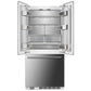 FORNO Rivestito 36" 15.5 cu. ft. Built-In French Door Refrigerator with Automatic Ice Maker and Stainless Steel Panels, FFRBI1811-36FR