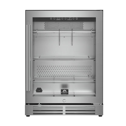 FORNO Asciutto 24" 4.41 cu.ft  Dry Aging Cabinet with LED Lighting and Adjustable Shelves in Stainless Steel, FFSDA6840-24