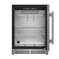 FORNO Asciutto 24" 4.41 cu.ft  Dry Aging Cabinet with LED Lighting and Adjustable Shelves in Stainless Steel, FFSDA6840-24