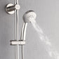 FORNO AcquaSPA System with 9" Rainfall Shower Head, 5-in-1 Handheld Shower and 3 Function Adjustable Body Jet in Brushed Nickel