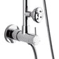 FORNO AcquaSPA System with 9" Rainfall Shower Head, 5-in-1 Handheld Shower and 3 Function Adjustable Body Jet in Polished Chrome