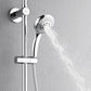 FORNO AcquaSPA System with 8" 6 Function Rainfall Shower Head, 5-in-1 Handheld Shower and 3 Function Adjustable Body Jet in Polished Chrome