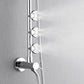 FORNO AcquaSPA System with 8" 6 Function Rainfall Shower Head, 5-in-1 Handheld Shower and 3 Function Adjustable Body Jet in Polished Chrome