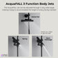 FORNO AcquaFALL Traditional Arm Shower System with 8" 6 Function Rainfall Shower Head, 5-in-1 Handheld Shower and 3 Function Body Jet in Matte Black
