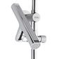 FORNO AcquaFALL Traditional Arm Shower System with 8" 6 Function Rainfall Shower Head, 5-in-1 Handheld Shower and 3 Function Body Jet in Polished Chrome
