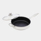 Nonstick Clad Saute Pan with Glass Lid - Induction