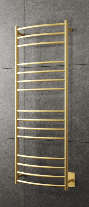 Selene Wall Mounted Electric Towel Warmer in Gold