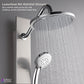 FORNO AcquaSPA Shower Panel with 9" Rainfall Shower Head, 5-in-1 Handheld Shower and 3 Body Jets in Stainless Steel