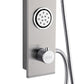 FORNO AcquaSPA Shower Panel with 9" Rainfall Shower Head, 5-in-1 Handheld Shower and 3 Body Jets in Stainless Steel
